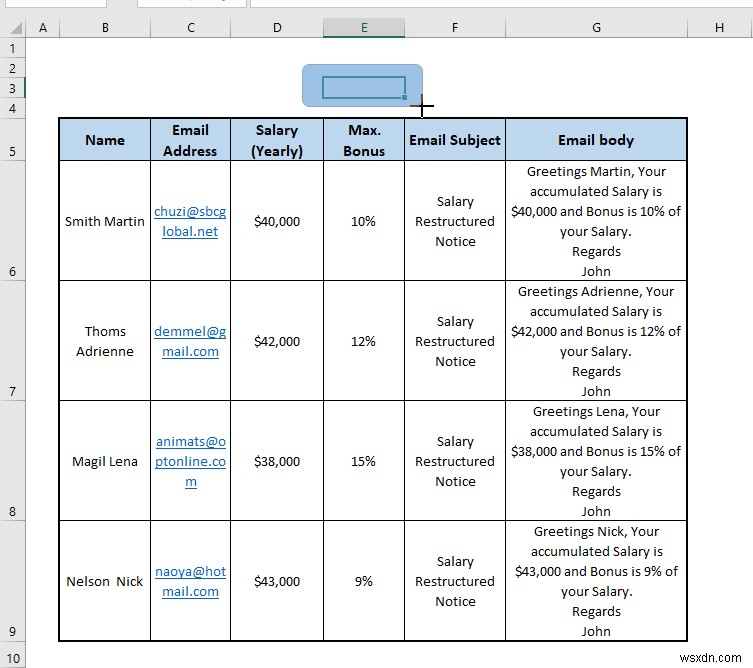 Excel से Outlook को स्वचालित ईमेल कैसे भेजें (4 तरीके)