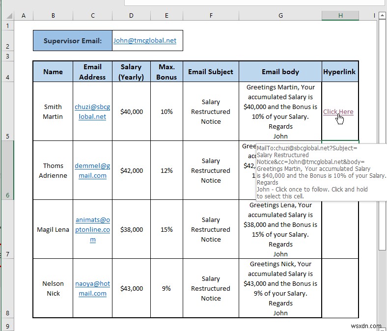 Excel से Outlook को स्वचालित ईमेल कैसे भेजें (4 तरीके)