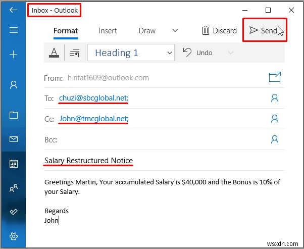 Excel से Outlook को स्वचालित ईमेल कैसे भेजें (4 तरीके)