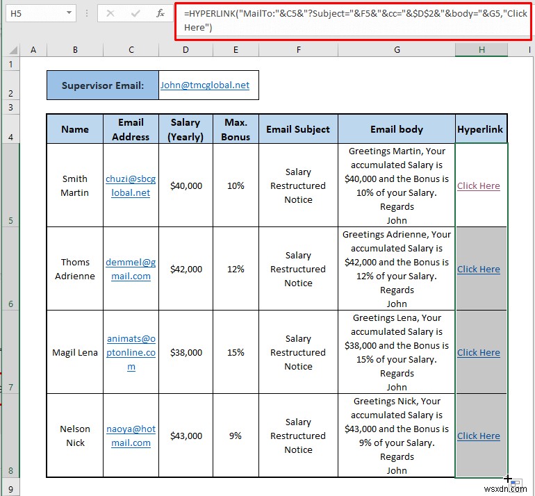 Excel से Outlook को स्वचालित ईमेल कैसे भेजें (4 तरीके)