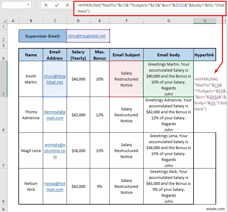 Excel से Outlook को स्वचालित ईमेल कैसे भेजें (4 तरीके)