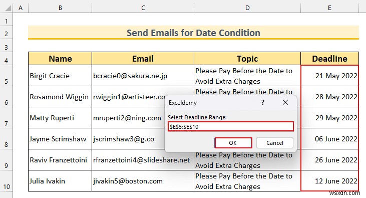 ईमेल कैसे भेजें अगर एक्सेल में शर्तें पूरी होती हैं (3 आसान तरीके)