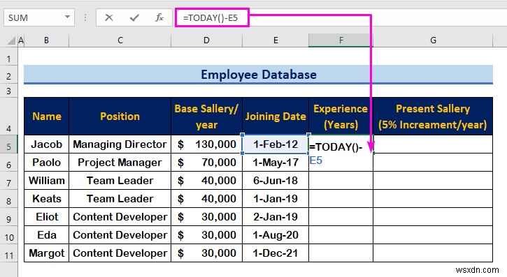 Excel में एक कर्मचारी डेटाबेस कैसे बनाएं (आसान चरणों के साथ)