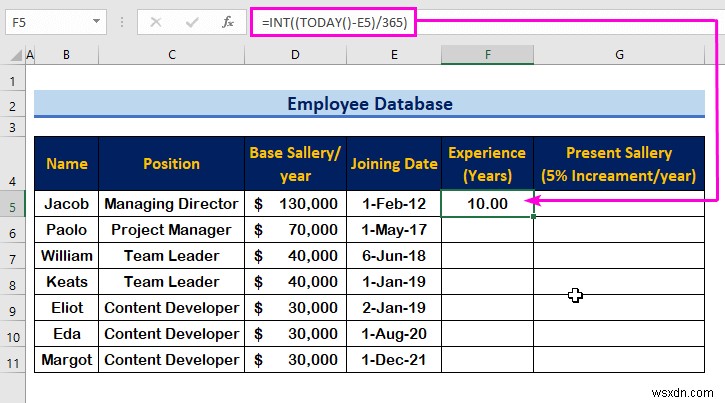 Excel में एक कर्मचारी डेटाबेस कैसे बनाएं (आसान चरणों के साथ)