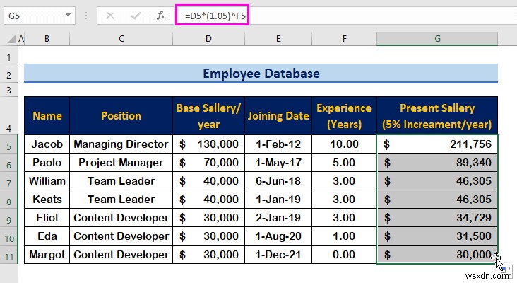 Excel में एक कर्मचारी डेटाबेस कैसे बनाएं (आसान चरणों के साथ)