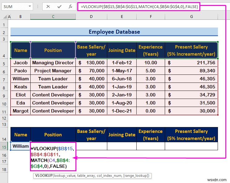 Excel में एक कर्मचारी डेटाबेस कैसे बनाएं (आसान चरणों के साथ)