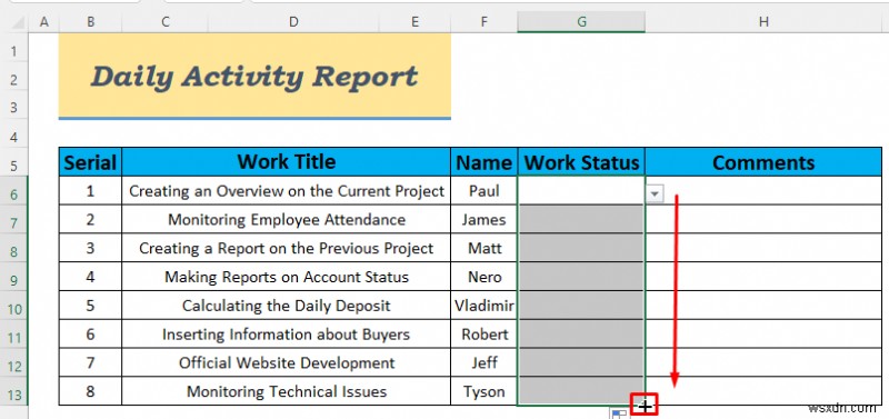 Excel में दैनिक गतिविधि रिपोर्ट कैसे बनाएं (5 आसान उदाहरण)