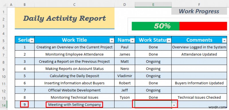 Excel में दैनिक गतिविधि रिपोर्ट कैसे बनाएं (5 आसान उदाहरण)