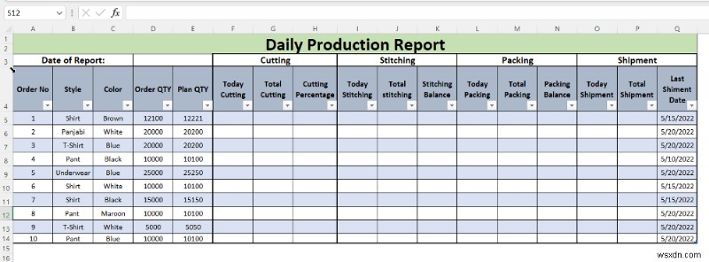 Excel में दैनिक उत्पादन रिपोर्ट कैसे बनाएं (मुफ्त टेम्पलेट डाउनलोड करें)