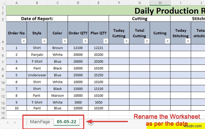 Excel में दैनिक उत्पादन रिपोर्ट कैसे बनाएं (मुफ्त टेम्पलेट डाउनलोड करें)