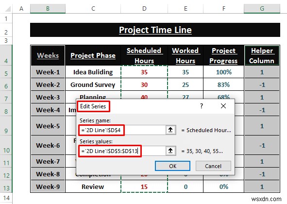 Excel में टाइमलाइन चार्ट कैसे बनाएं (5 आसान तरीके)