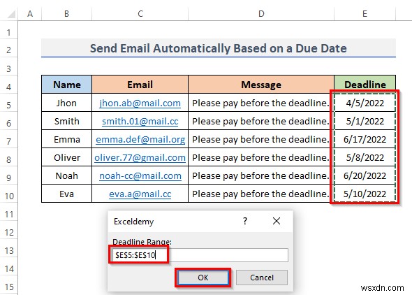 Excel में स्थिति पूरी होने पर स्वचालित रूप से ईमेल कैसे भेजें