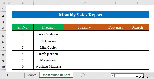 Excel में मासिक बिक्री रिपोर्ट कैसे बनाएं (सरल चरणों के साथ)