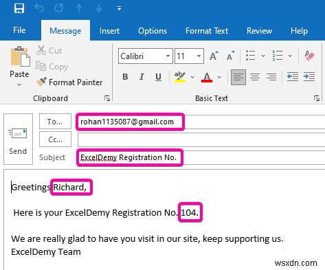 Excel List से ईमेल कैसे भेजें (2 प्रभावी तरीके)