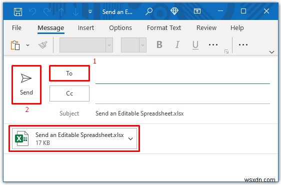 ईमेल द्वारा संपादन योग्य एक्सेल स्प्रेडशीट कैसे भेजें (3 त्वरित तरीके)