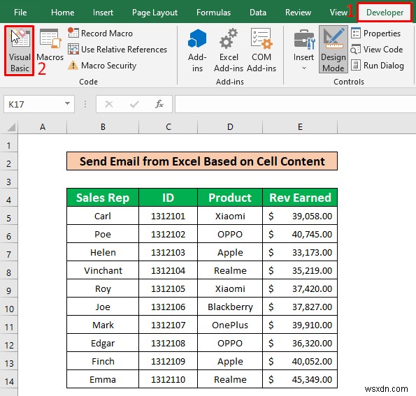 सेल सामग्री के आधार पर एक्सेल से स्वचालित रूप से ईमेल भेजें (2 तरीके)