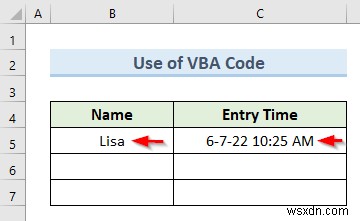 Excel में टाइमस्टैम्प डेटा प्रविष्टियों को स्वचालित रूप से कैसे सम्मिलित करें (5 तरीके)