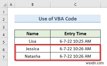 Excel में टाइमस्टैम्प डेटा प्रविष्टियों को स्वचालित रूप से कैसे सम्मिलित करें (5 तरीके)