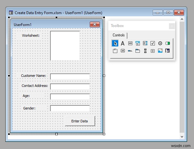 Excel VBA में डेटा एंट्री फॉर्म कैसे बनाएं (आसान चरणों के साथ)