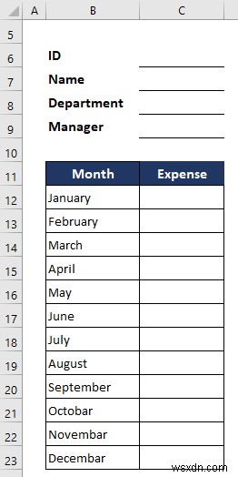 Excel में मासिक व्यय रिपोर्ट कैसे बनाएं (त्वरित चरणों के साथ)