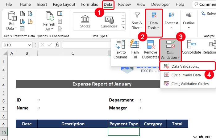 Excel में मासिक व्यय रिपोर्ट कैसे बनाएं (त्वरित चरणों के साथ)