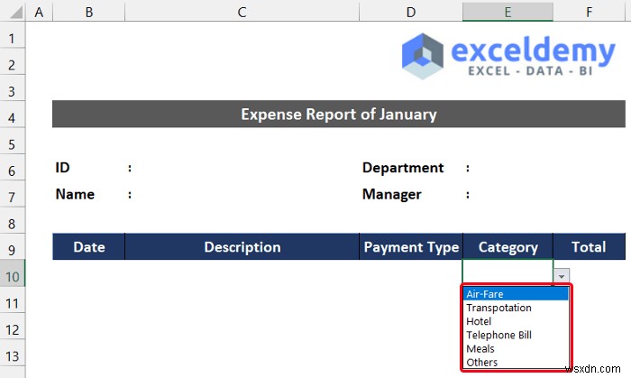 Excel में मासिक व्यय रिपोर्ट कैसे बनाएं (त्वरित चरणों के साथ)