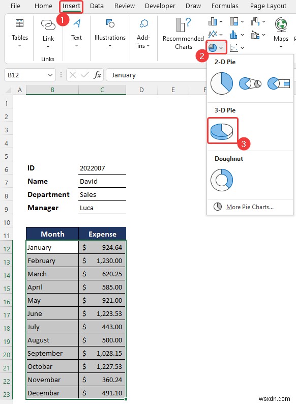 Excel में मासिक व्यय रिपोर्ट कैसे बनाएं (त्वरित चरणों के साथ)