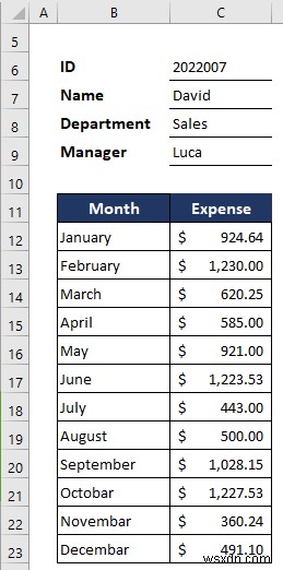 Excel में मासिक व्यय रिपोर्ट कैसे बनाएं (त्वरित चरणों के साथ)