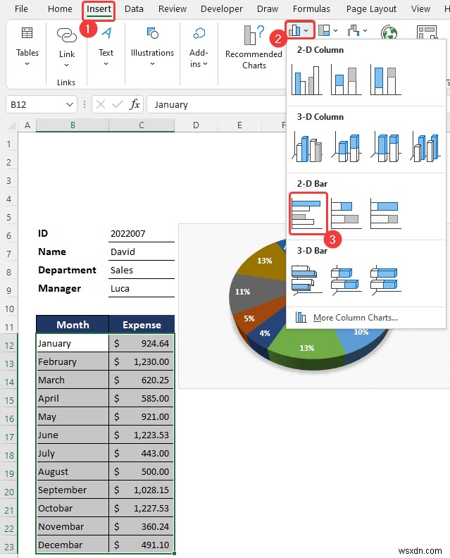 Excel में मासिक व्यय रिपोर्ट कैसे बनाएं (त्वरित चरणों के साथ)