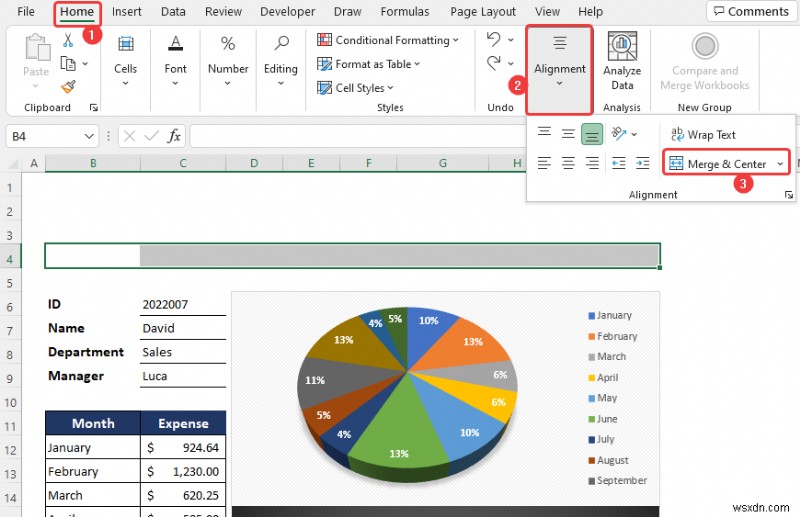 Excel में मासिक व्यय रिपोर्ट कैसे बनाएं (त्वरित चरणों के साथ)