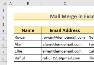 बिना वर्ड के एक्सेल में मेल मर्ज (2 उपयुक्त तरीके)