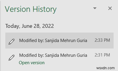 Excel Online में एडिट हिस्ट्री कैसे चेक करें (सरल चरणों के साथ)