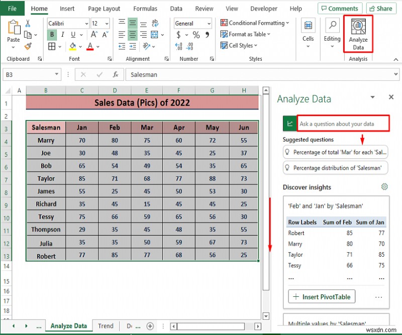 Excel में बिक्री डेटा का विश्लेषण कैसे करें (10 आसान तरीके)