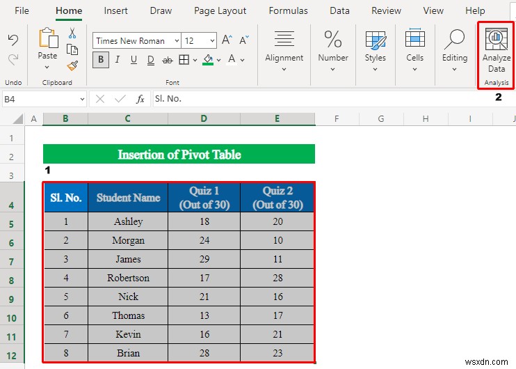 Excel में विश्लेषण डेटा का उपयोग कैसे करें (5 आसान तरीके)