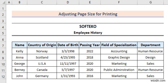Excel में प्रिंटिंग के लिए पेज साइज कैसे एडजस्ट करें (6 क्विक ट्रिक्स)