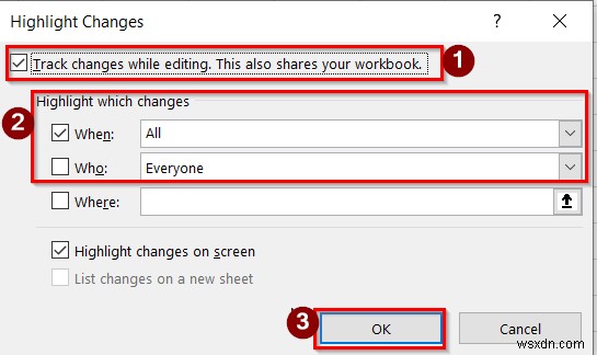 Excel में परिवर्तन कैसे ट्रैक करें (आसान चरणों के साथ)