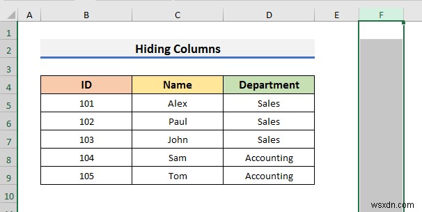 Excel में कॉलम कैसे सीमित करें (3 त्वरित तरीके)