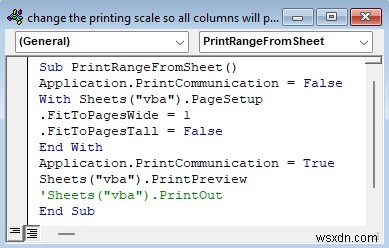 प्रिंटिंग स्केल कैसे बदलें ताकि सभी कॉलम एक ही पेज पर प्रिंट हो जाएं