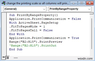 प्रिंटिंग स्केल कैसे बदलें ताकि सभी कॉलम एक ही पेज पर प्रिंट हो जाएं