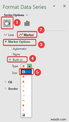 Excel में डेटा मार्कर कैसे जोड़ें (2 आसान उदाहरण)