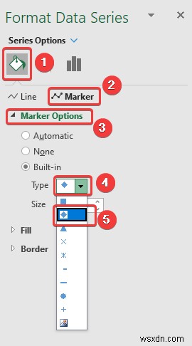 Excel में डेटा मार्कर कैसे जोड़ें (2 आसान उदाहरण)