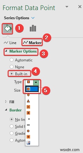 Excel में डेटा मार्कर कैसे जोड़ें (2 आसान उदाहरण)