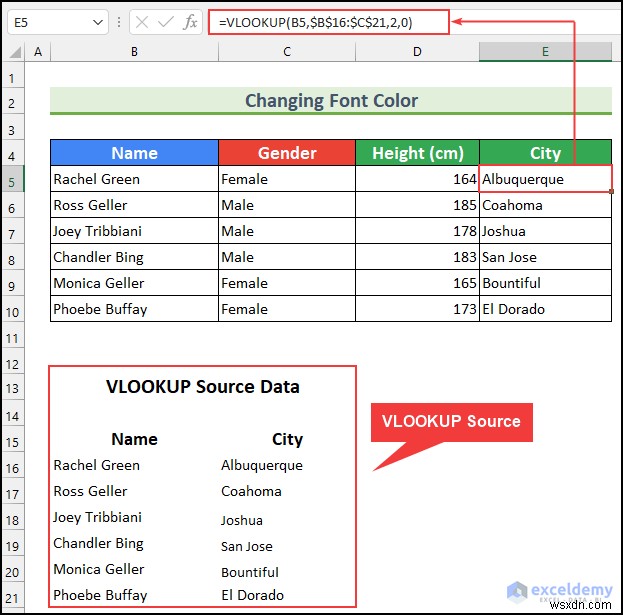 Excel में VLOOKUP सोर्स डेटा कैसे छिपाएं (5 आसान तरीके)