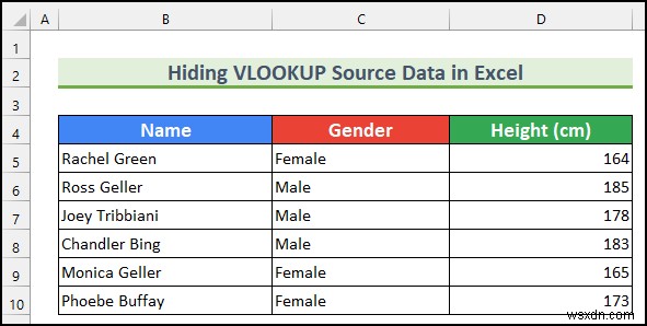 Excel में VLOOKUP सोर्स डेटा कैसे छिपाएं (5 आसान तरीके)