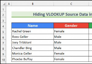 Excel में VLOOKUP सोर्स डेटा कैसे छिपाएं (5 आसान तरीके)