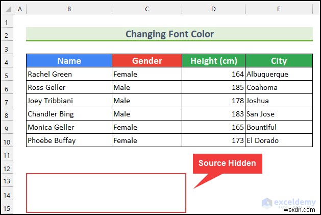 Excel में VLOOKUP सोर्स डेटा कैसे छिपाएं (5 आसान तरीके)