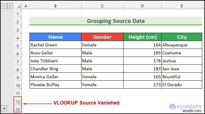 Excel में VLOOKUP सोर्स डेटा कैसे छिपाएं (5 आसान तरीके)