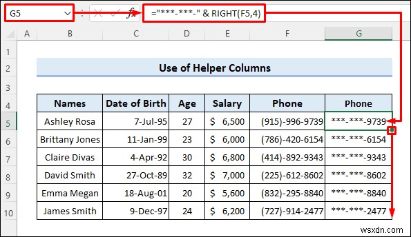 Excel में गोपनीय डेटा कैसे छिपाएं (5 आसान तरीके)