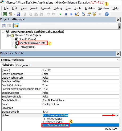 Excel में गोपनीय डेटा कैसे छिपाएं (5 आसान तरीके)