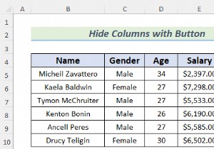 एक्सेल में बटन के साथ कॉलम कैसे छिपाएं (4 उपयुक्त तरीके)
